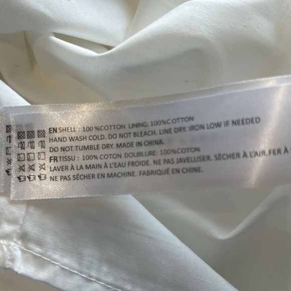 En Saison Lifted Mini Dress Ruffle Round Neck Sleeveless White Sz S NEW - Picture 9 of 11